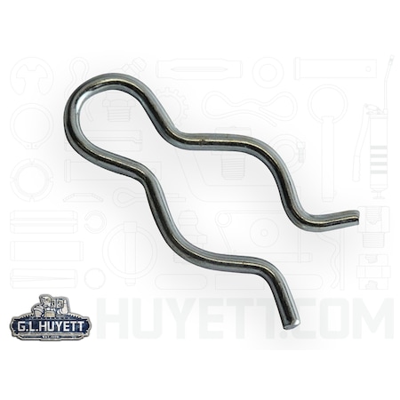 Huyett Hair Cotter Pin, 0.105 in Dia, 2-5/64 in L, Spring Wire BPXZ-2310/D